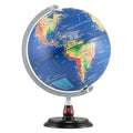 12 Inch Illuminated World Globe Antique Light up Globe Night Lamp - Navy - Oasis Home Essentials