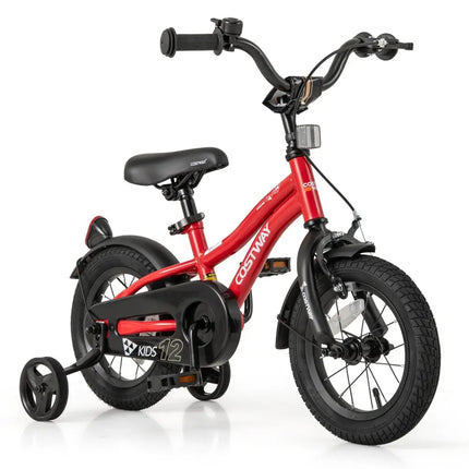 12 Inch Kids Bike Adjustable Bicycle with Reflectors and Bell for 3 - 4 Years Old - Oasis Home Essentials