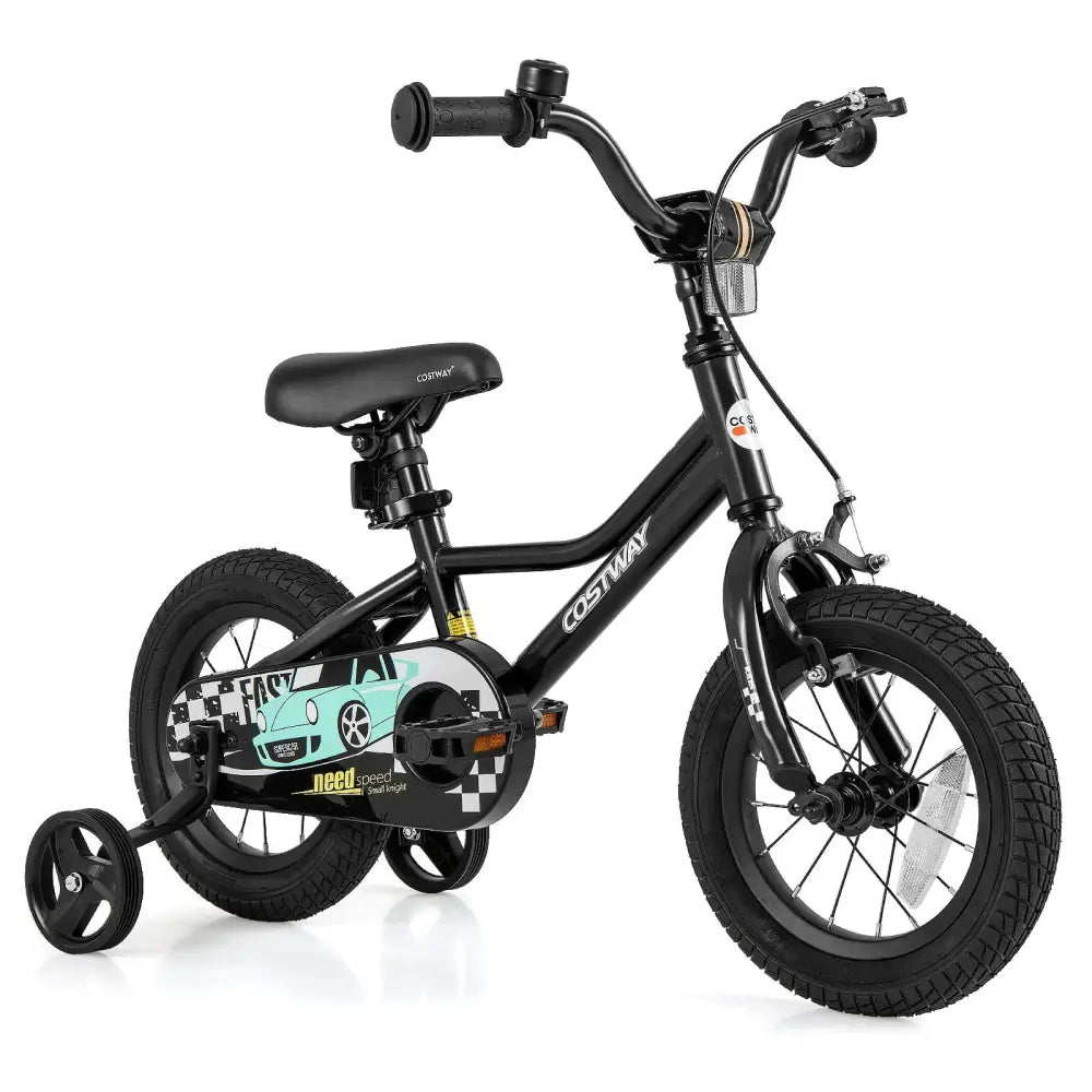 12 Inch Kids Bike Adjustable for 3 - 4 Years Old with Low - Step Frame - Oasis Home Essentials