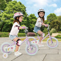 12 Inch Kids Bike Adjustable for 3-8 Years Old Children Purple - Stars & Moon - Purple - Kids Bike