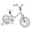 12 Inch Kids Bike Adjustable for 3 - 8 Years Old Children Purple - Stars & Moon - Oasis Home Essentials