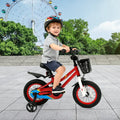 12 Inch Kids Bike Children Bicycle with Training Wheels for 3-4 Years Old-Red - Red - Kids Bike