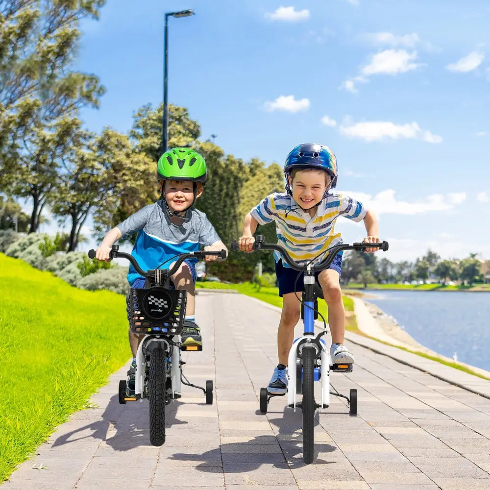 12 Inch Kids Bike Children Bicycle with Training Wheels for 3 - 4 Years Old - Navy - Oasis Home Essentials