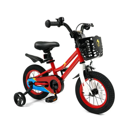 12 Inch Kids Bike Children Bicycle with Training Wheels for 3-4 Years Old-Red - Red - Kids Bike