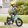 12-Inch Kids Bike for 3-4 Years Old Children Bicycle with Training Wheels - Blue - Kids Bike