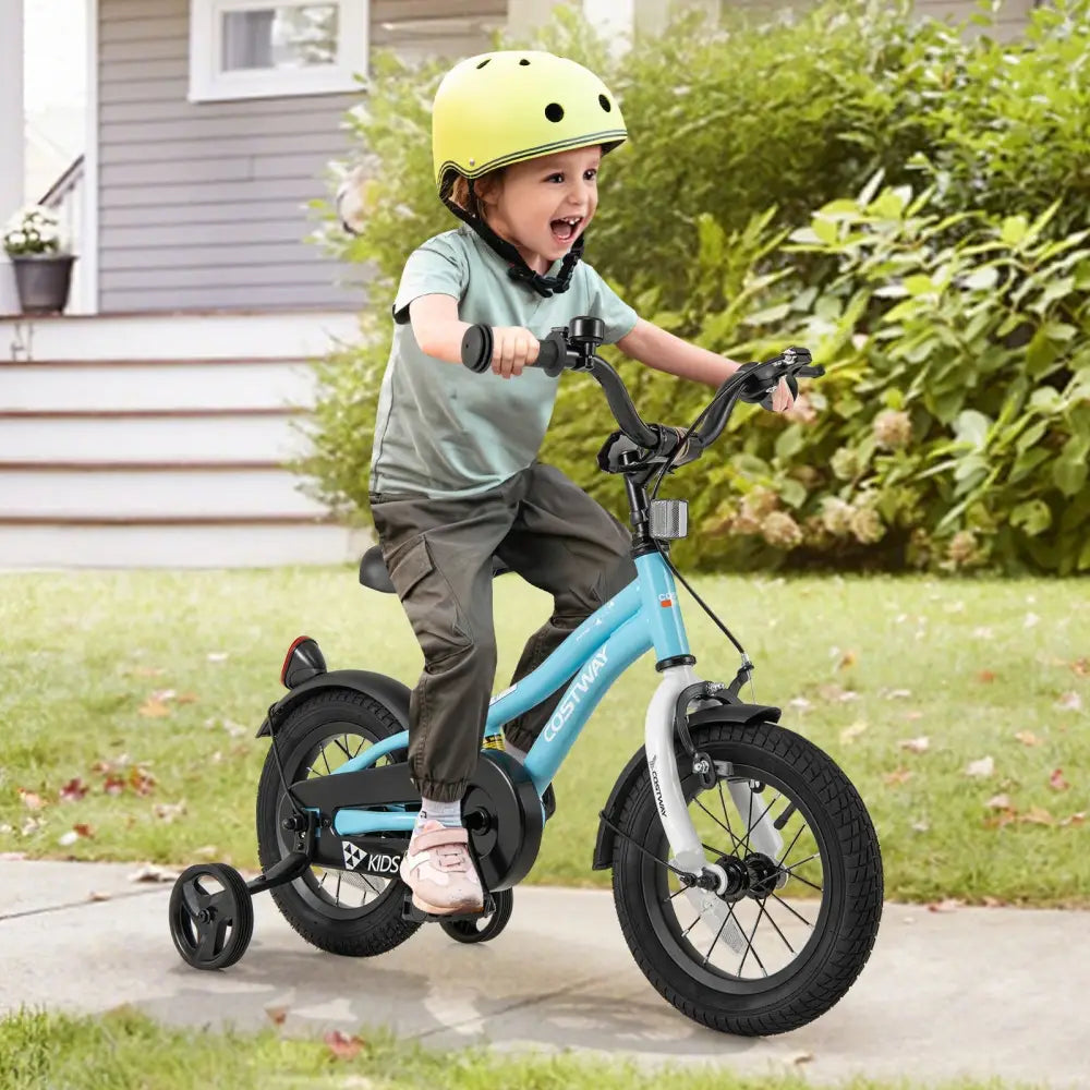 12 - Inch Kids Bike for 3 - 4 Years Old Children Bicycle with Training Wheels - Oasis Home Essentials