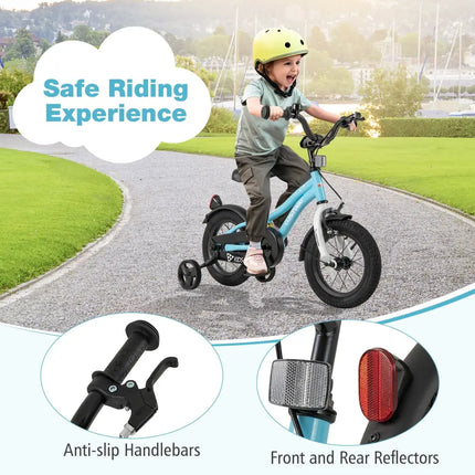 12 - Inch Kids Bike for 3 - 4 Years Old Children Bicycle with Training Wheels - Oasis Home Essentials