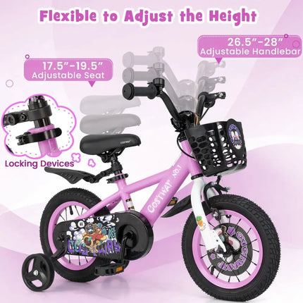 12 Inch Kids Bike for 3 - 4 Years Old Sport Bicycle with Adjustable Handlebar and Saddle - 12 inches - Oasis Home Essentials