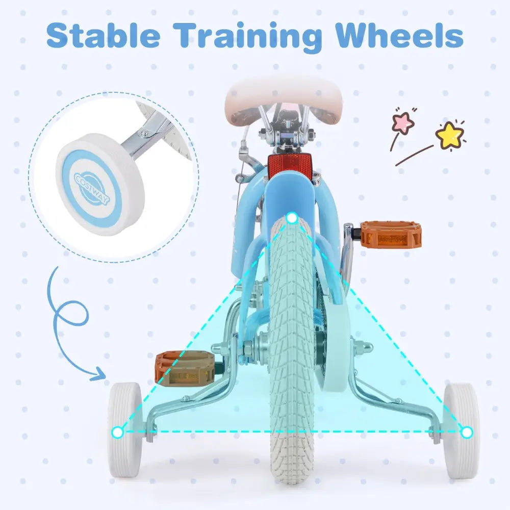 12 Inch Kids Bike with Adjustable Handlebar and Seat for 3 - 4 Year Old - Oasis Home Essentials
