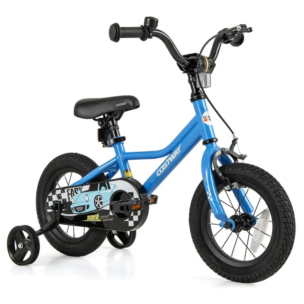 12 Inch Kids Bike with Removable Training Wheels for Aged 3 - 4 Years Old - Oasis Home Essentials