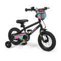 12 Inch Kids Bike with Training Wheels for Ages 3-4 Years Old Black- Street Art Time - Black - Kids Bike