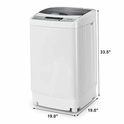 12 lbs Full-automatic Washing Machine with 10 Wash Programs Costway