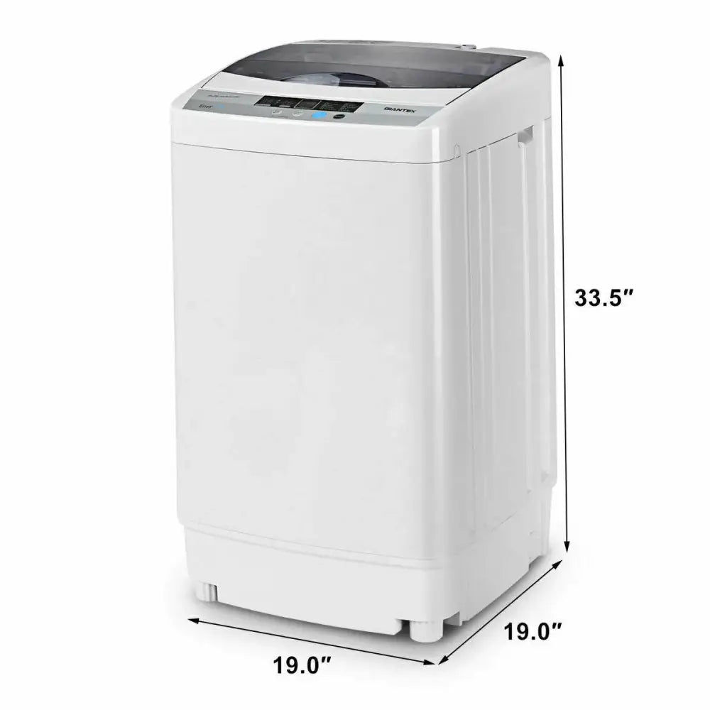 12 lbs Full-automatic Washing Machine with 10 Wash Programs Costway