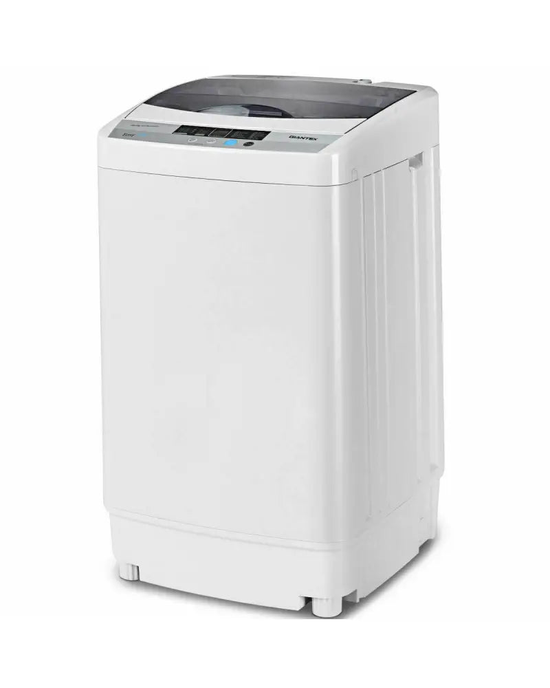 12 lbs Full-automatic Washing Machine with 10 Wash Programs - Gray - Washing Machines