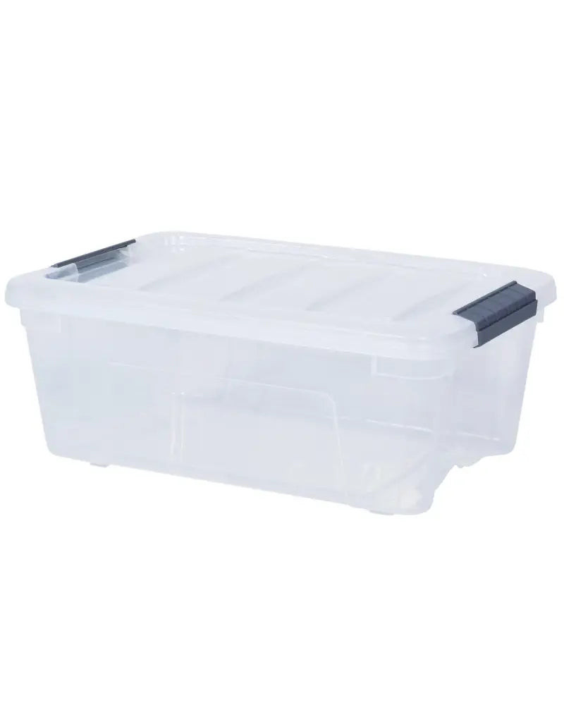 12 Pack 156 Quart Latch Stack Storage Tubs Box - Transparent - Clothing & Closet Storage