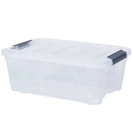12 Pack 156 Quart Latch Stack Storage Tubs Box Costway