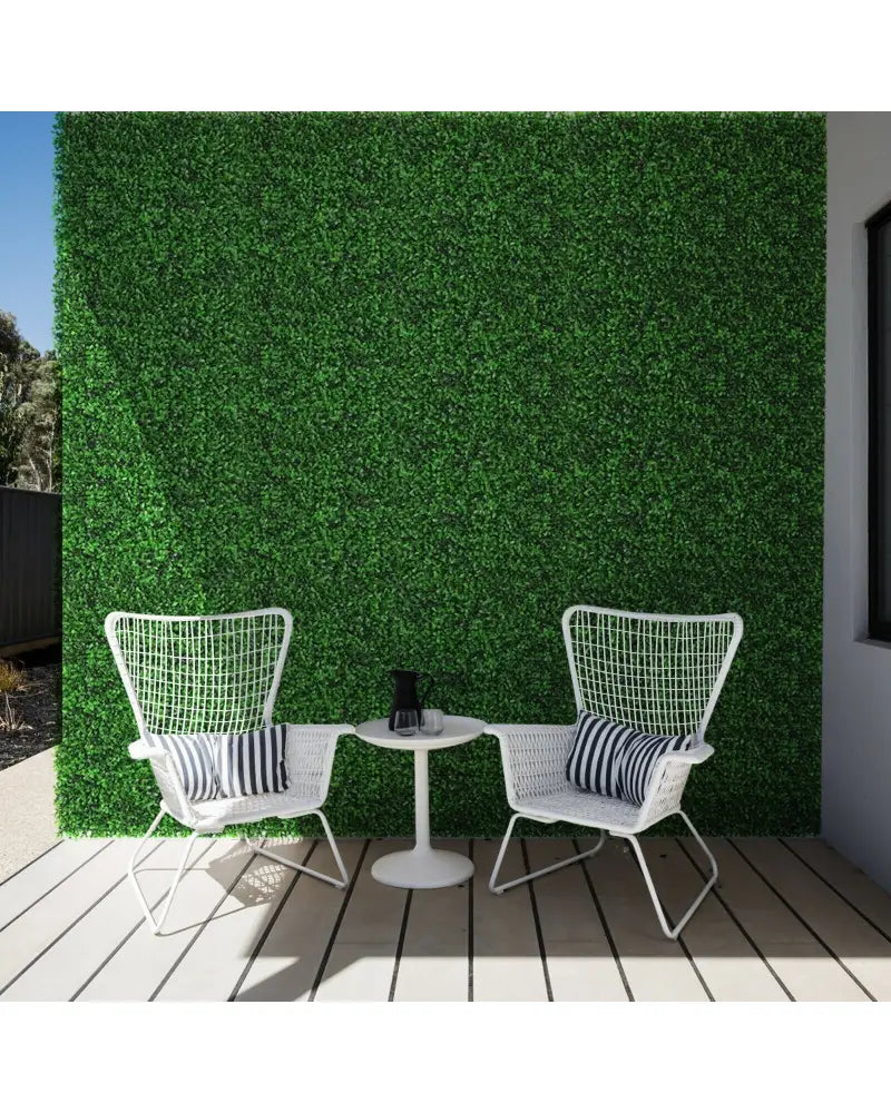 12 Pieces Artificial Peanut Leaf Hedges Panels - Green - Outdoor Privacy Screens