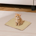12 Pieces Cat Scratcher Mat Set 16 x 12 Inch Natural Sisal Pads - Natural - Cat Trees Condos & Scratchers