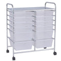 12 Storage Drawer Organizer Bins Rolling Cart - Oasis Home Essentials