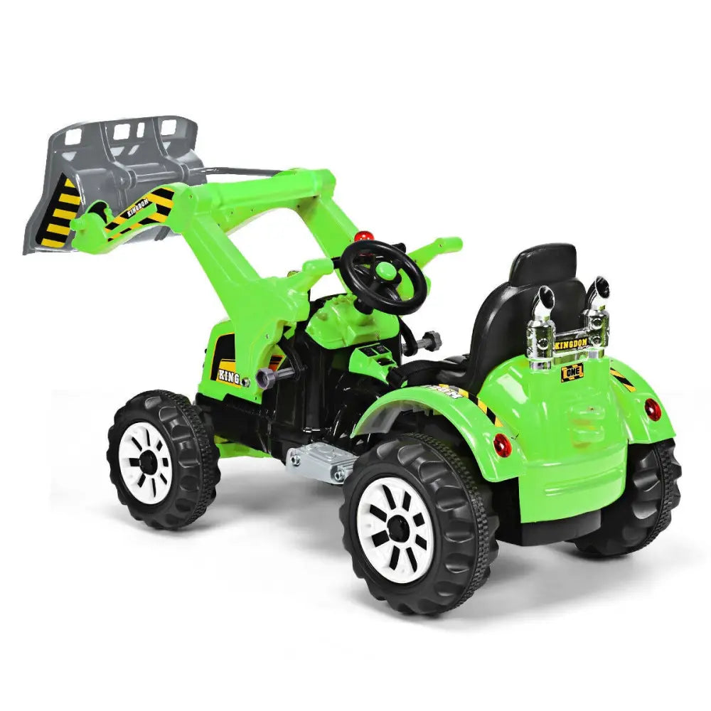 12 V Battery Powered Kids Ride on Dumper Truck-Green - Green - Powered Ride On Toys