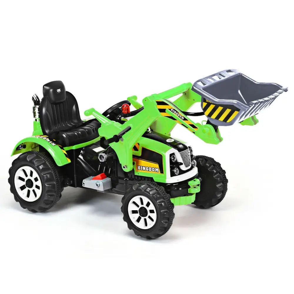 12 V Battery Powered Kids Ride on Dumper Truck-Green - Green - Powered Ride On Toys