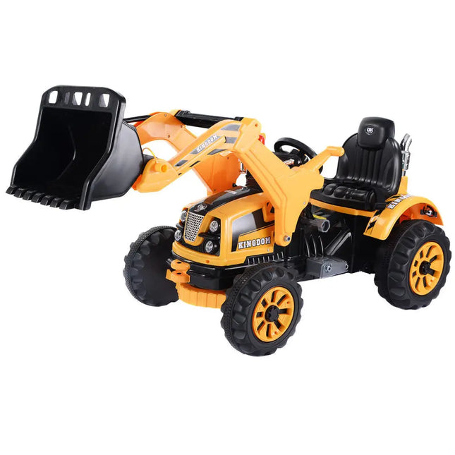 12 V Battery Powered Kids Ride on Dumper Truck-Yellow - Yellow - Powered Ride On Toys