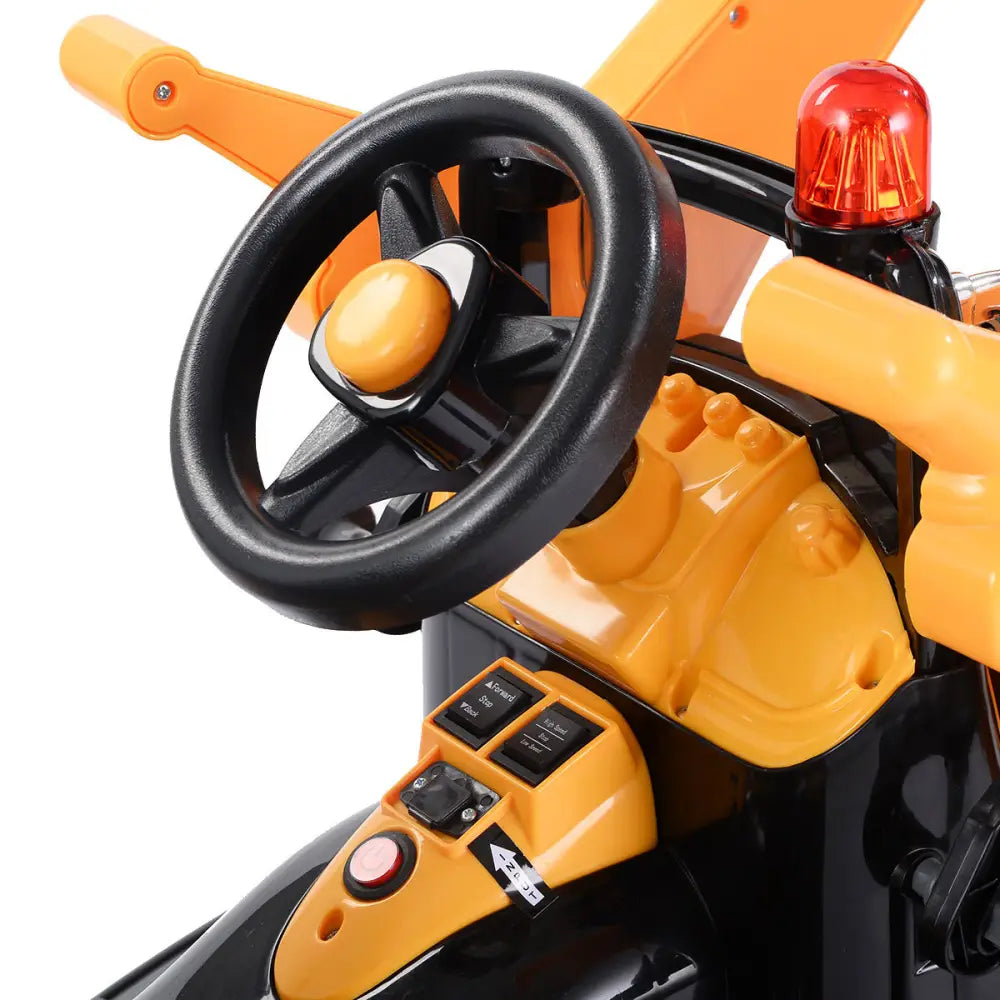 12 V Battery Powered Kids Ride on Dumper Truck-Yellow - Yellow - Powered Ride On Toys