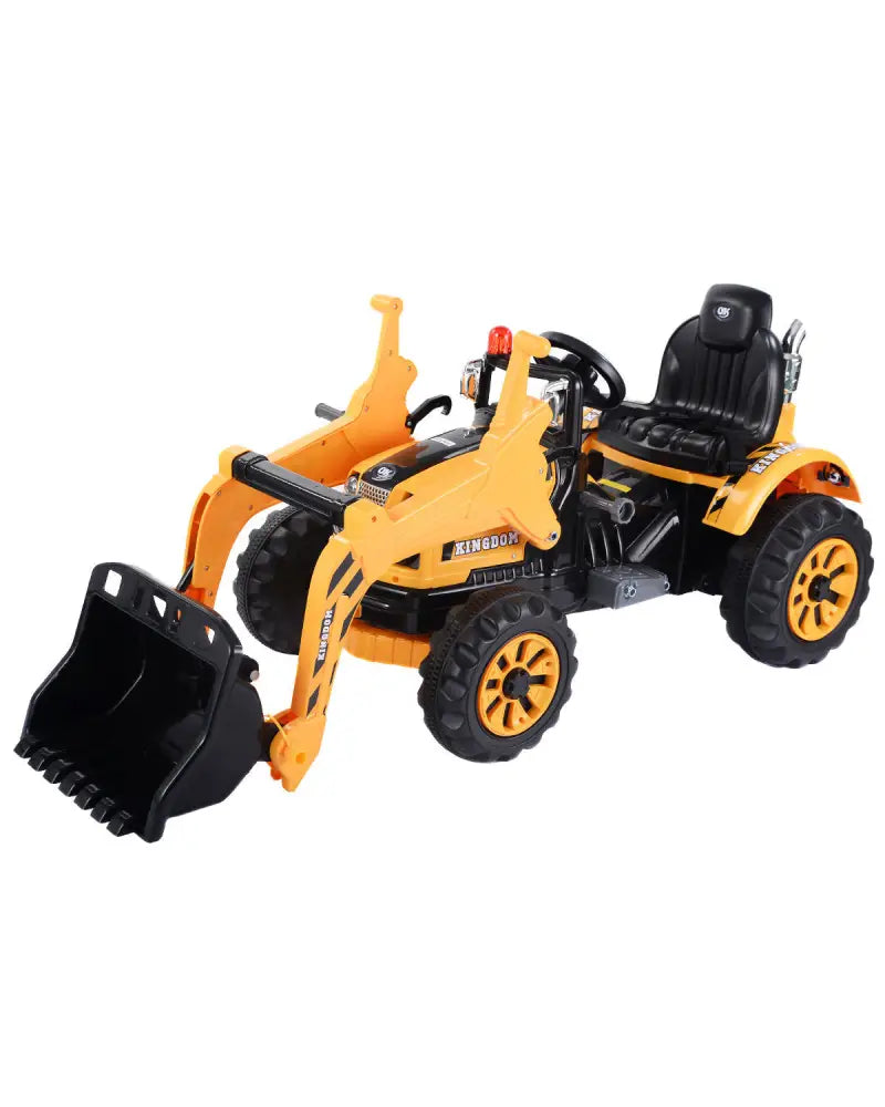 12 V Battery Powered Kids Ride on Dumper Truck-Yellow - Yellow - Powered Ride On Toys