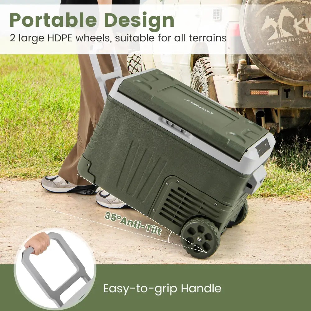 12 Volt Car Refrigerator Portable Car Fridge with Adjustable Range-35L - Coolers