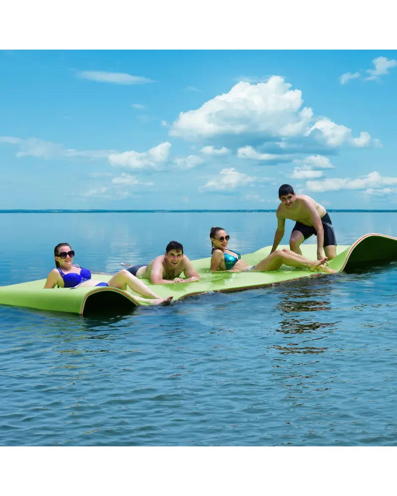 12€™ x 6€™ 3 Layer Floating Water Pad-Green - Green - Swimming