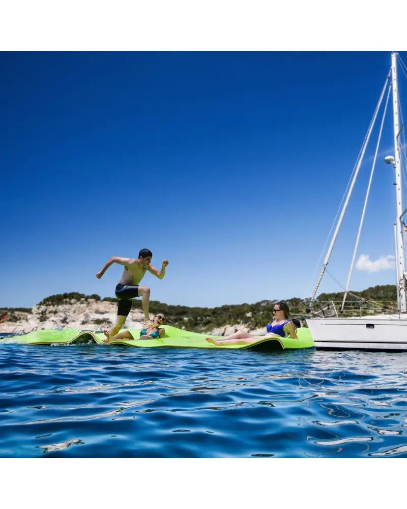 12€™ x 6€™ 3 Layer Floating Water Pad-Green - Green - Swimming