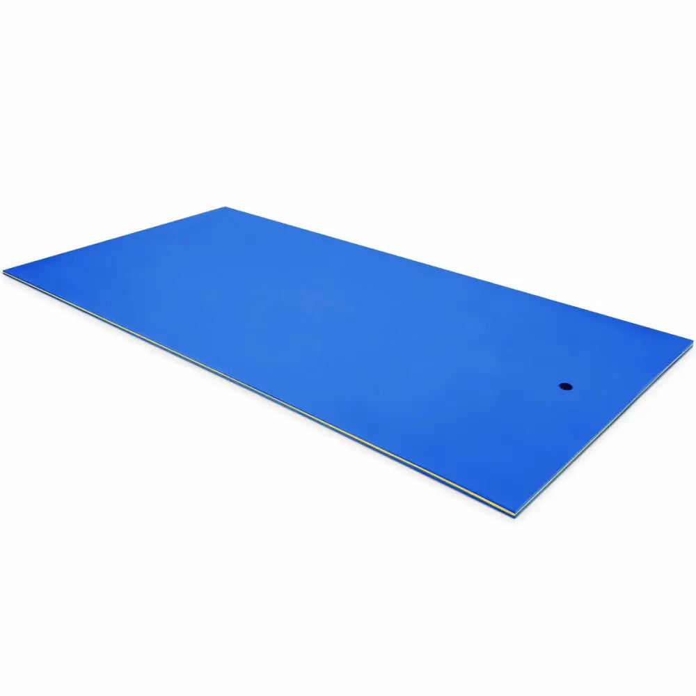 12 x 6 Feet 3 Layer Floating Water Pad-Blue - Blue - Swimming