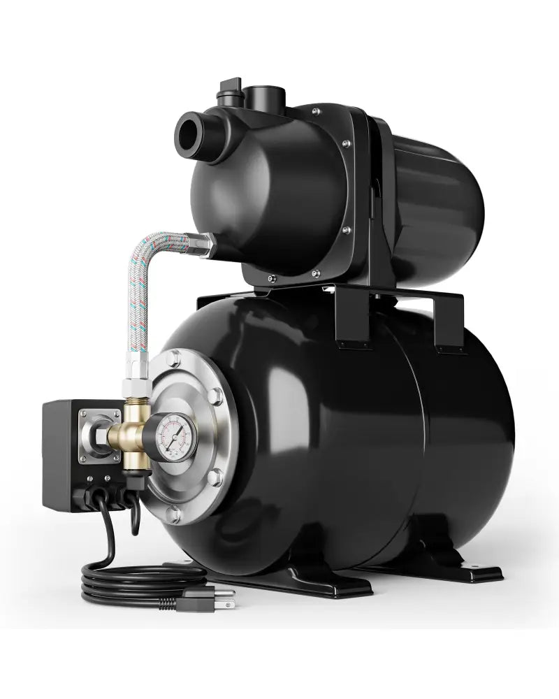 1200 W Garden Water Pump Shallow Well Pressurized Irrigation-Black - Black - Watering & Irrigation
