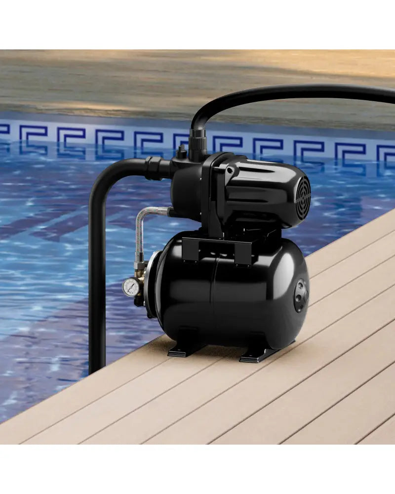 1200 W Garden Water Pump Shallow Well Pressurized Irrigation-Black - Black - Watering & Irrigation