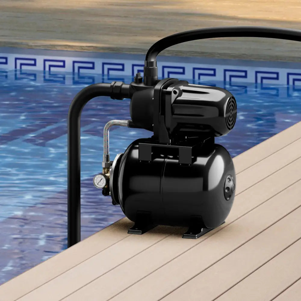 1200 W Garden Water Pump Shallow Well Pressurized Irrigation-Black - Black - Watering & Irrigation