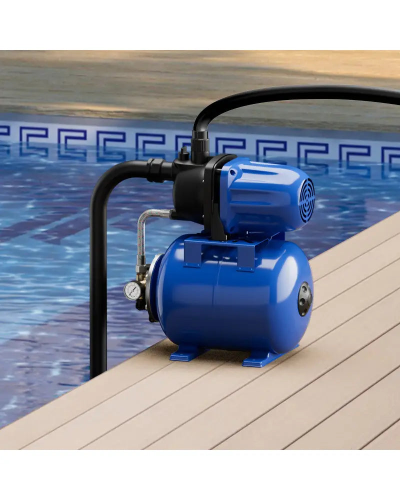 1200 W Garden Water Pump Shallow Well Pressurized Irrigation-Blue - Blue - Watering & Irrigation