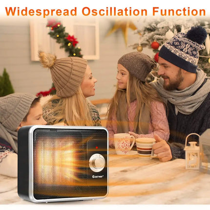 1200 W Portable Electric PTC Personal Desk Heater - Space Heaters