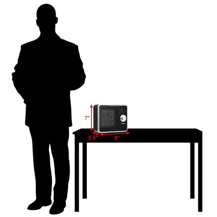 1200 W Portable Electric PTC Personal Desk Heater - Space Heaters