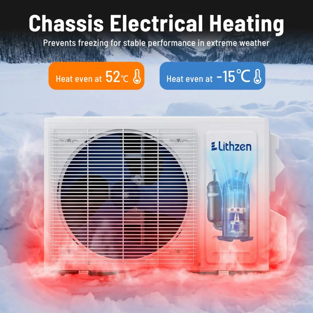12000 BTU 18.1 SEER2 115V Mini Split Air Conditioner Works with Alexa - White - 12000 BTU Mini Split