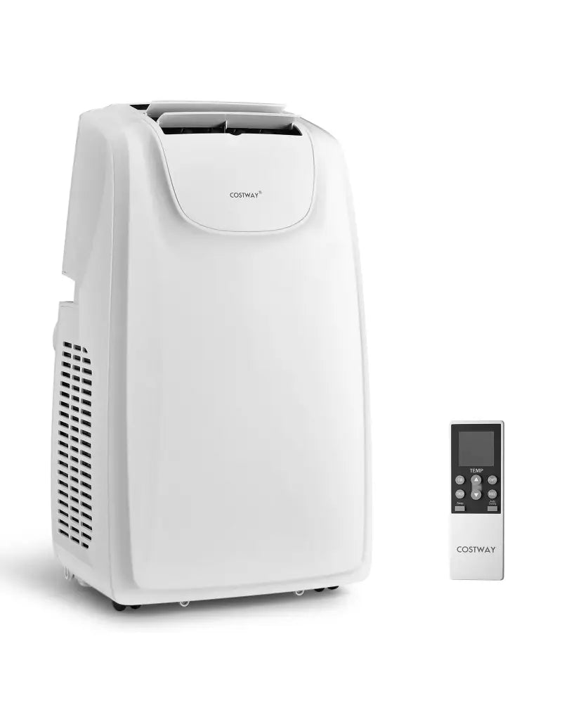 12000 BTU Dual Hose Portable Air Conditioner with Remote Control-White - White - Portable Air Conditioners