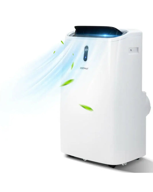 12000 BTU Portable 4-in-1 Air Conditioner with Smart Control-White - White - Portable Air Conditioners