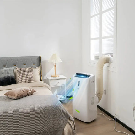12000 BTU Portable 4-in-1 Air Conditioner with Smart Control-White Costway