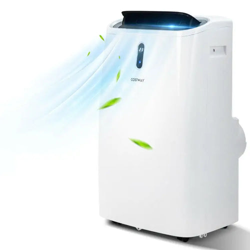 12000 BTU Portable 4-in-1 Air Conditioner with Smart Control-White - White - Portable Air Conditioners
