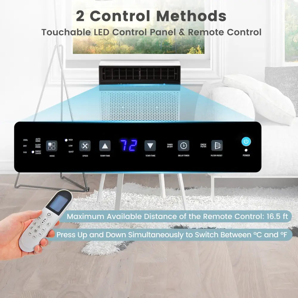 12000 BTU Window Air Conditioner with Handy Remote-12000 BTU - White - Portable Air Conditioners