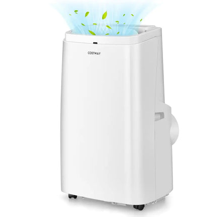 12000BTU 3-in-1 Portable Air Conditioner with Remote-White - White - Portable Air Conditioners
