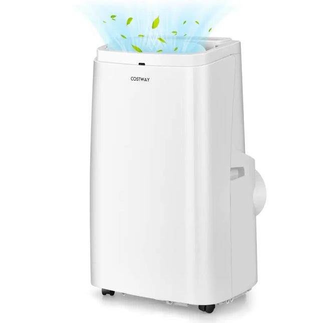 12000BTU 3-in-1 Portable Air Conditioner with Remote-White - White - Portable Air Conditioners