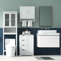 Laundry Room Bundle: Wooden Cabinet Wall-Mounted Bathroom Storage  Clothe Dryer  Laundry Basket