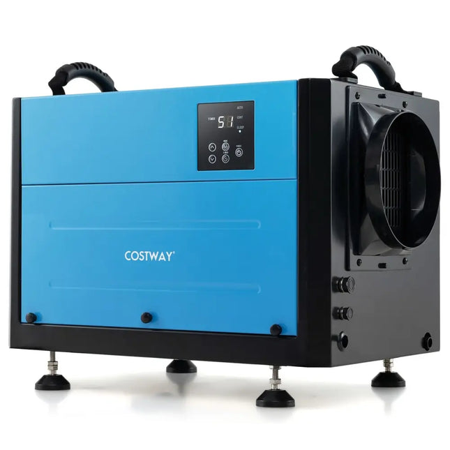 124 Pint Crawl Space Dehumidifier with 3 Modes and 24H Timer-Blue - Blue - Dehumidifiers