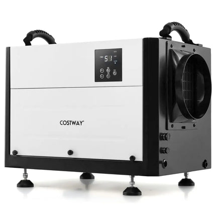 124 Pint Crawl Space Dehumidifier with 3 Modes and 24H Timer-White - White - Dehumidifiers