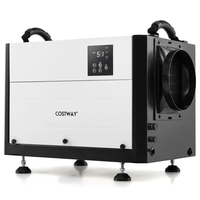 124 Pint Crawl Space Dehumidifier with 3 Modes and 24H Timer-White - White - Dehumidifiers